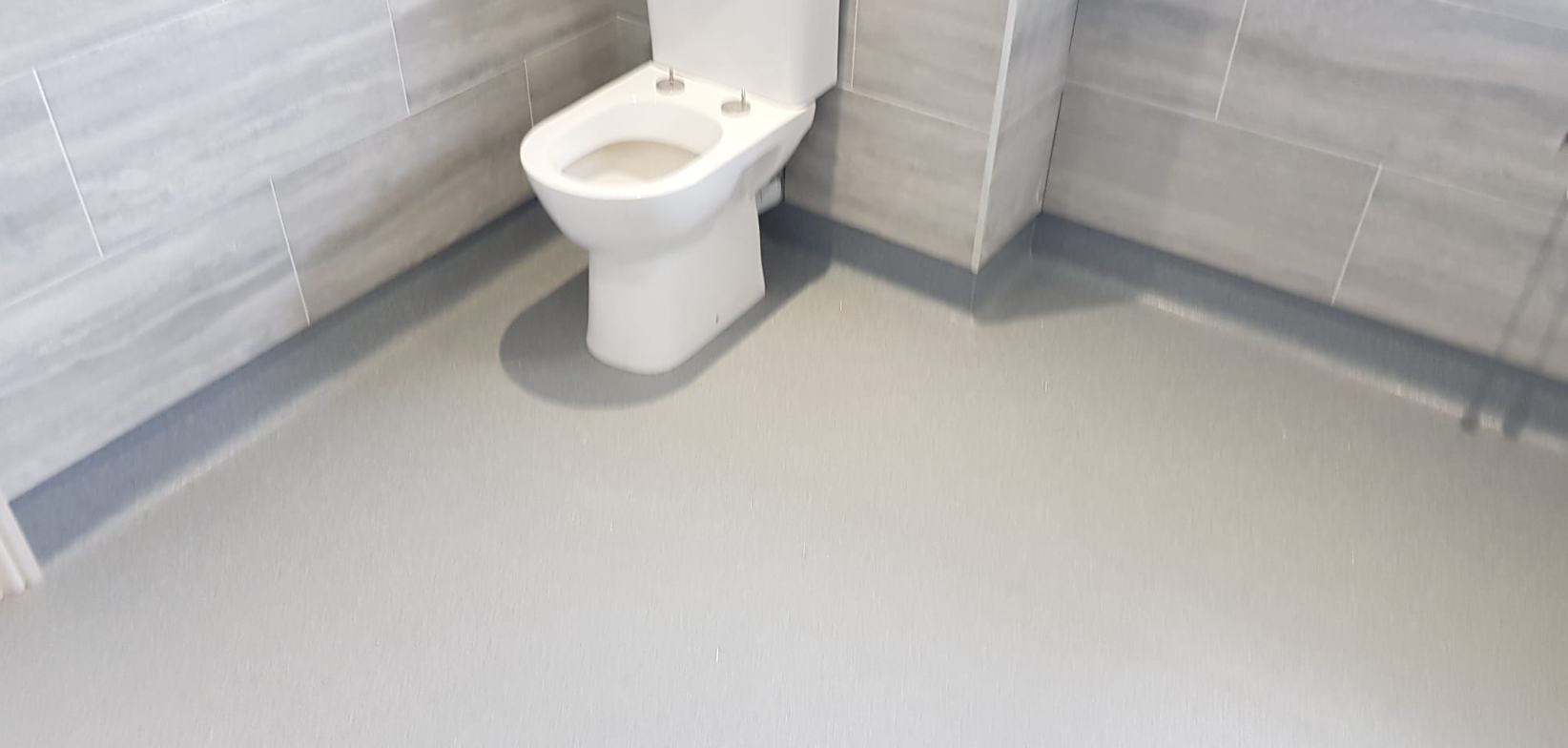 A New flooring in a toilet